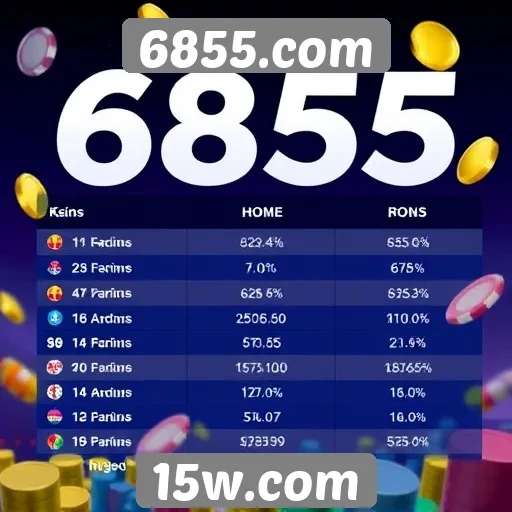 Desempenho de 6855.com em comparação com concorrentes